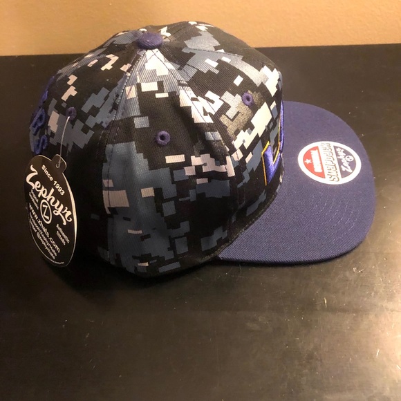 ~SOLD~ Zephyr Digital Camo Snapback Hat, LSU Tiger - Picture 4 of 8